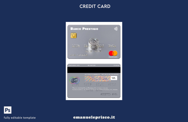 modello mastercard Angola Banco Prestigio, S.A. in stile verificato